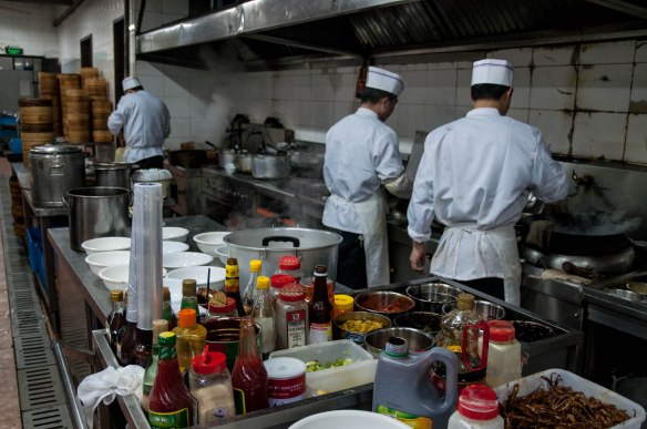 The prep and assembly area