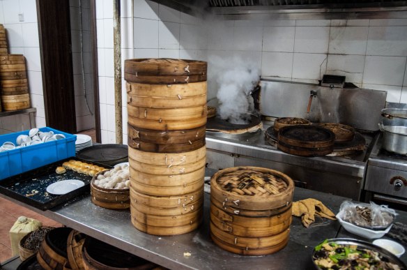 The steaming station