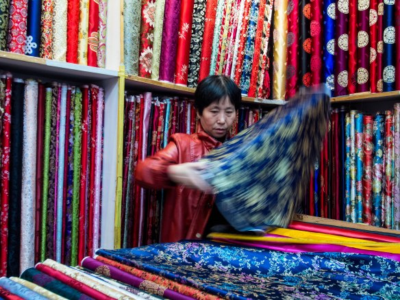 Fabric store in Nanjing