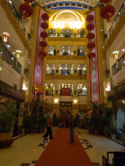 Inside the restaurant