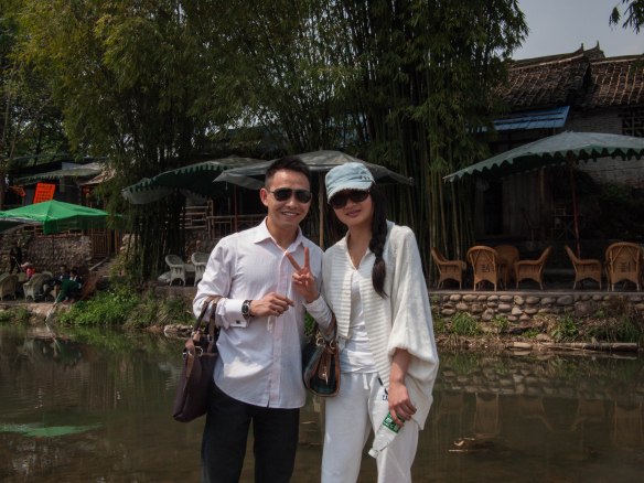 Hip young couple from Chengdu.