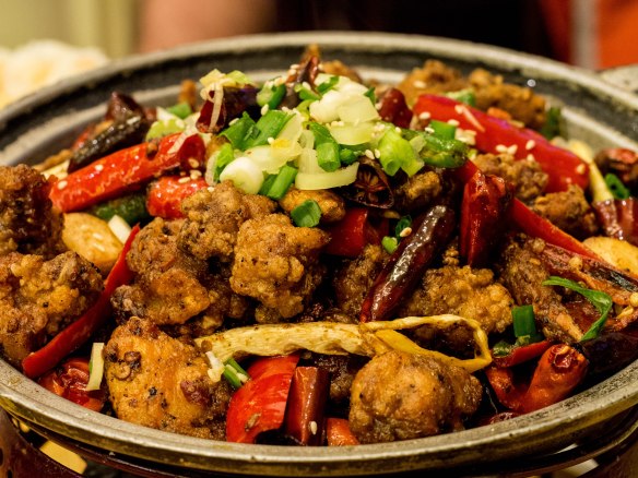 Sichuan-style fried chicken.