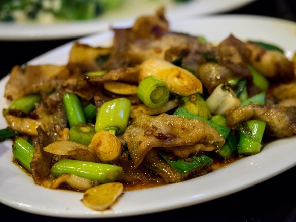 Twice cooked pork; or more literally, "back to the pot pork."